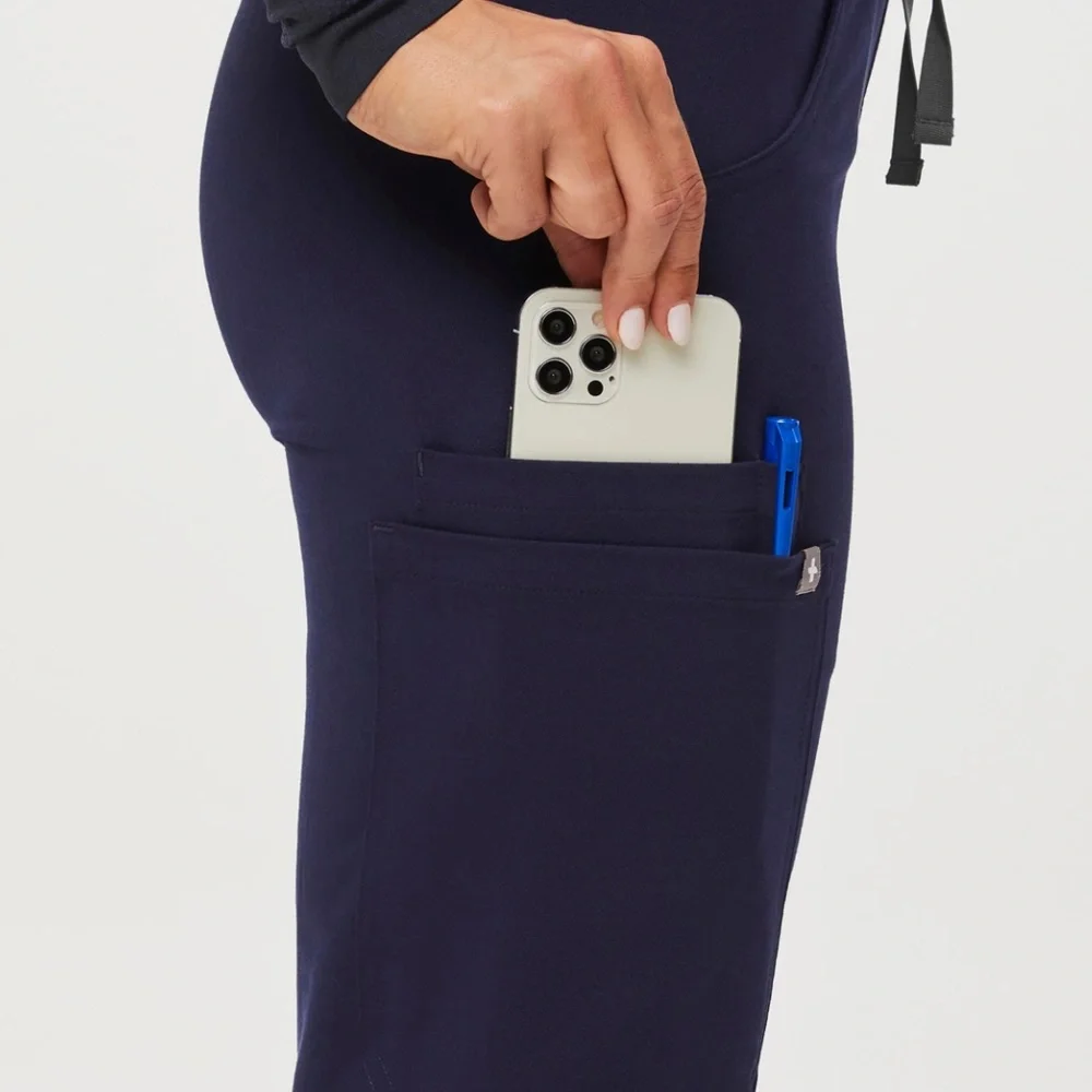 FIGS Kade Cargo Scrub Pants Navy Blue Straight Leg Women's XS Regular Length EUC - Picture 3 of 3